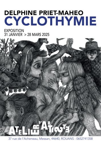 Afffiche de l'exposition de Delphine Priet-Maheo.
