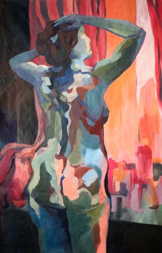 Femme devant le miroir